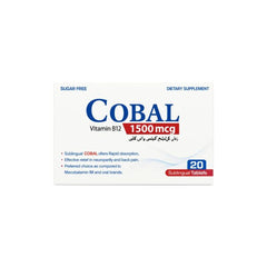 COBAL 1500MCG Tablet – Vitamin B12 Supplement for Nerve & Red Blood Cell Support | Pharma Services Group