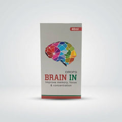 BRAIN IN Drops 40ml for Memory, Focus & Concentration | Herbal Brain Support Supplement | Pharma Services Group