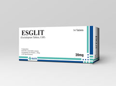 ESGLIT Tab 20mg (Escitalopram 20mg) Tablets – 14 Tablets | USP Specification