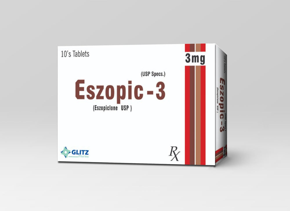ESZOPIC-3® Tab 3mg (Eszopiclone USP 3mg) – 10 Tablets | Glitz Pharma