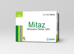 Mitaz Tab 45mg (Mirtazapine) Tablets | Prescription-Only | 2 x 10’s Pack