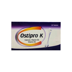 Ostipro K Tablets - Advanced Bone Density, Vitamin K2 & Calcium Formula