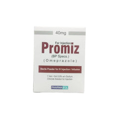 Promiz Injection 40mg - Intravenous Omeprazole Acid Suppression Therapy