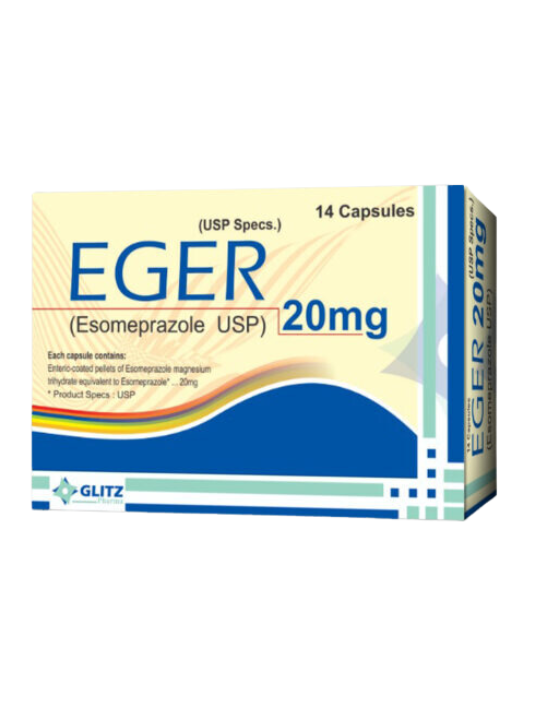 EGER 20MG & 40MG Capsules – Esomeprazole USP | Pharma Services Group - 20MG