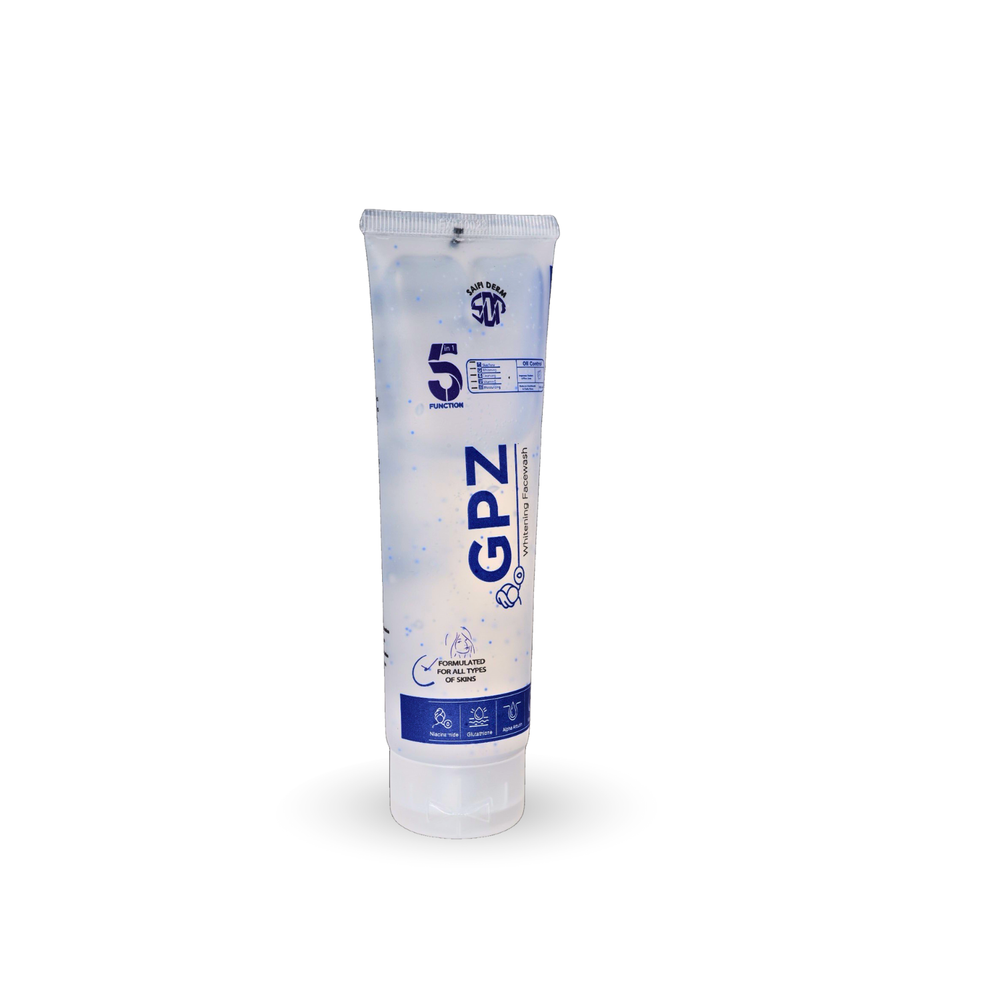 GPZ Facewash - Glutathione & Alpha Arbutin Skin-Brightening Cleanser | Saifi Derm Pharma