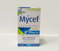 Mycef-Forte 200mg Suspension | Advanced First-Generation Cephalosporin Pediatric Antibiotic