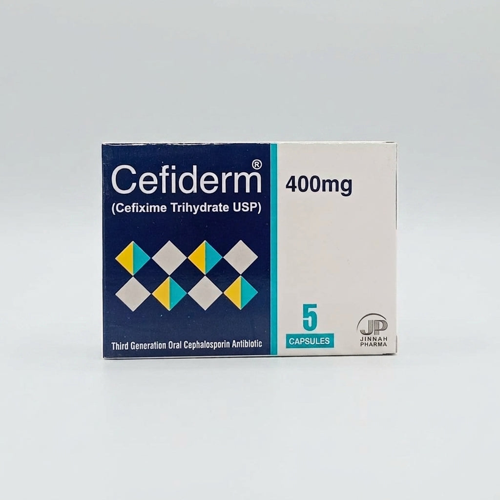 CEFIDERM 400mg Capsule | Cefixime Antibiotic for Bacterial Infections | Pharma Services Group