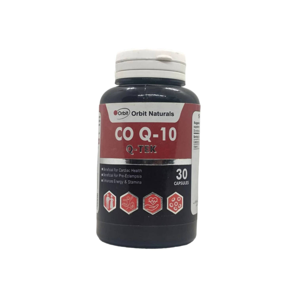 Q-Tek Co Q-10 Capsules - Coenzyme Q10 Energy & Cellular Antioxidant Support