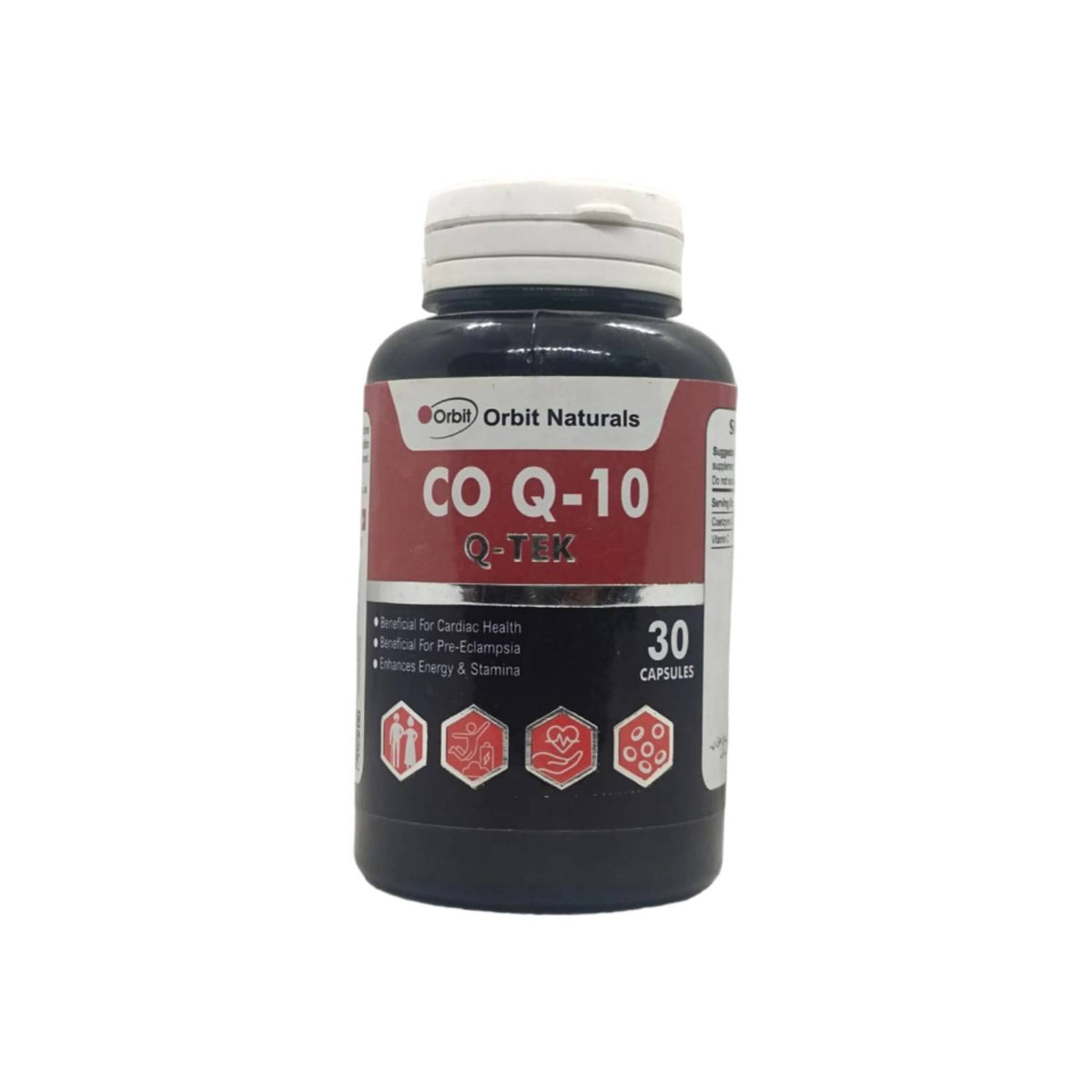 Q-Tek Co Q-10 Capsules - Coenzyme Q10 Energy & Cellular Antioxidant Support