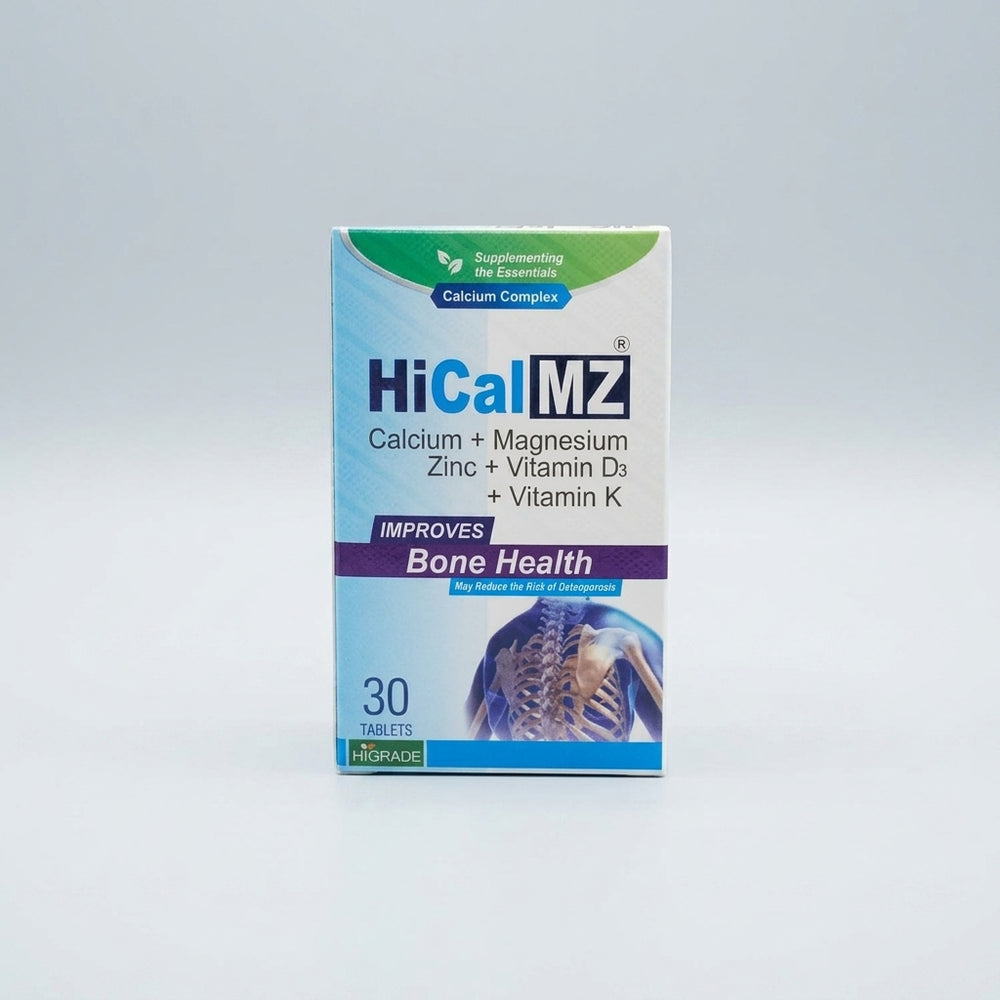 HiCal MZ Tablet 30s — Calcium, Magnesium, Zinc, Vitamin D3 & Vitamin K for Bone Health | Pharma Services Group