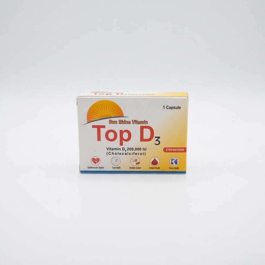 TOP D3 200,000 IU Capsule — Vitamin D3 (Cholecalciferol) High-Strength Capsule | Pharma Services Group