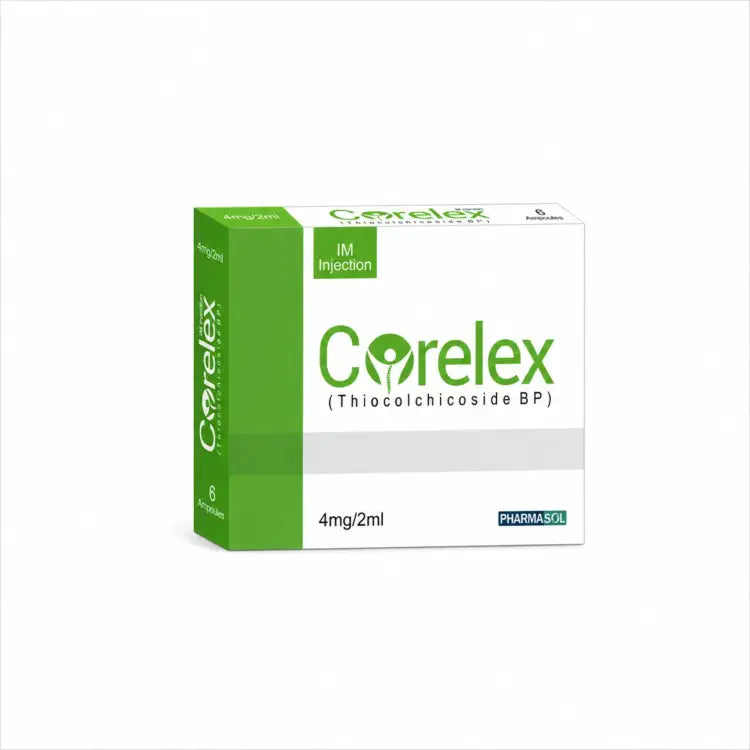 Corelex Injection 4mg/2ml - Intravenous & Intramuscular Spasmolytic Therapy
