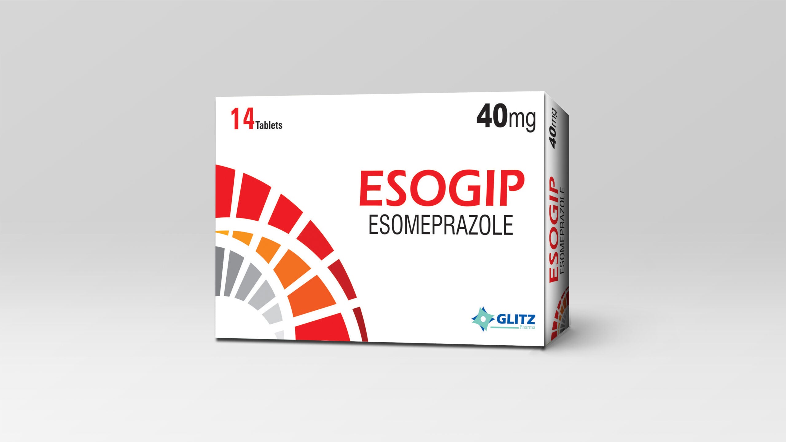 ESOGIP Tab 40mg (Esomeprazole 40mg) – 14 Tablets | Glitz Pharma