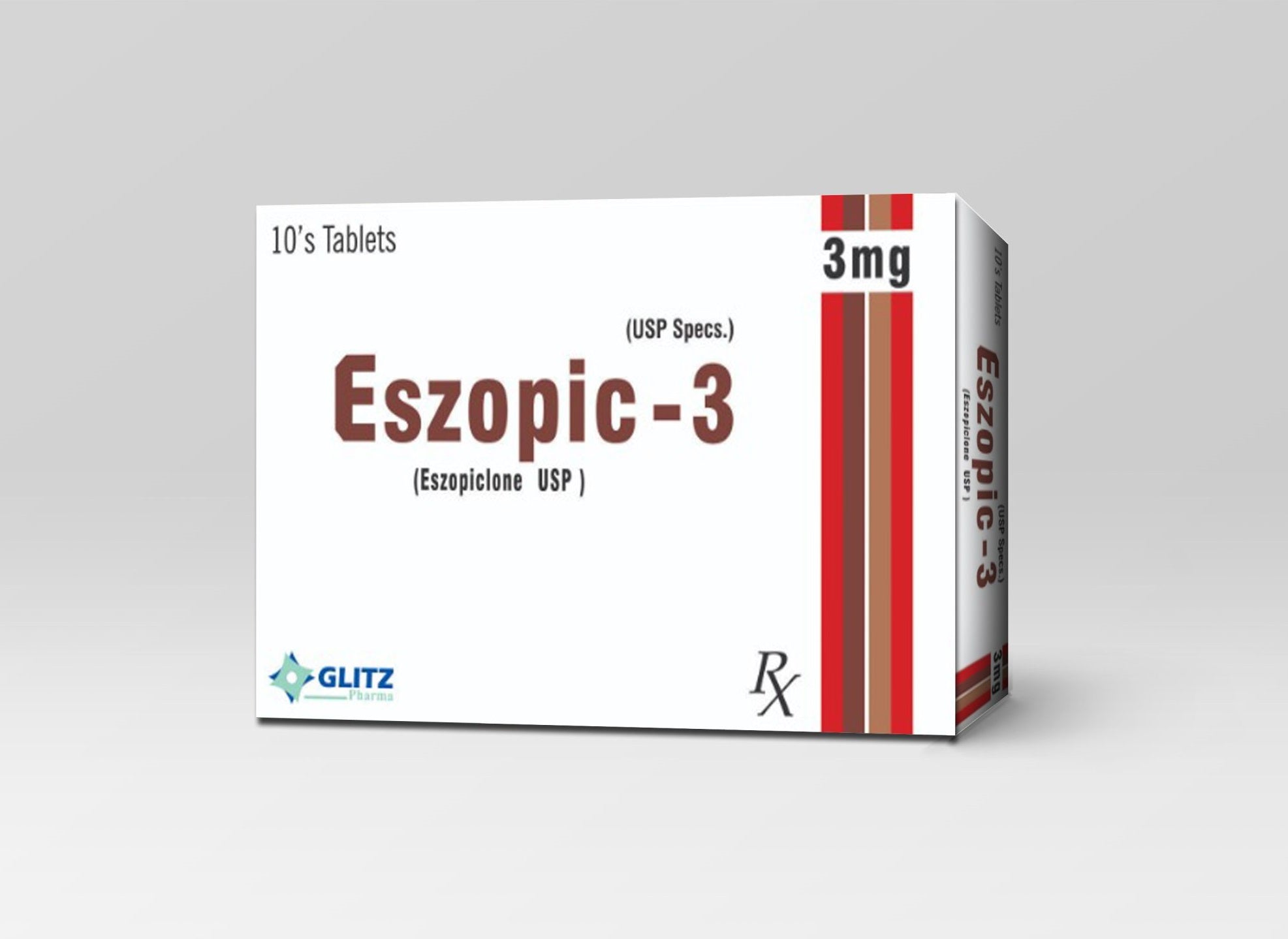 ESZOPIC-3® Tab 3mg (Eszopiclone USP 3mg) – 10 Tablets | Glitz Pharma