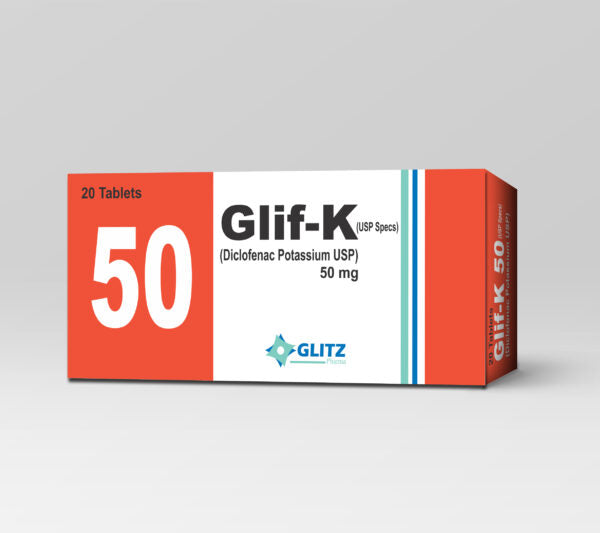 GLIF-K 50MG Tablets – Diclofenac Potassium 50mg | Pharma Services Group