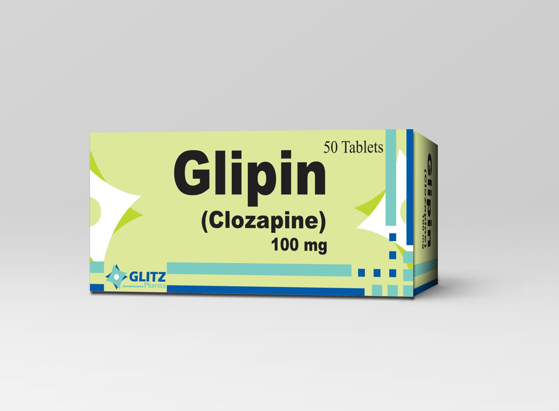GLIPIN® Tab 100mg (Clozapine USP 100mg) – 50 Tablets | Glitz Pharma