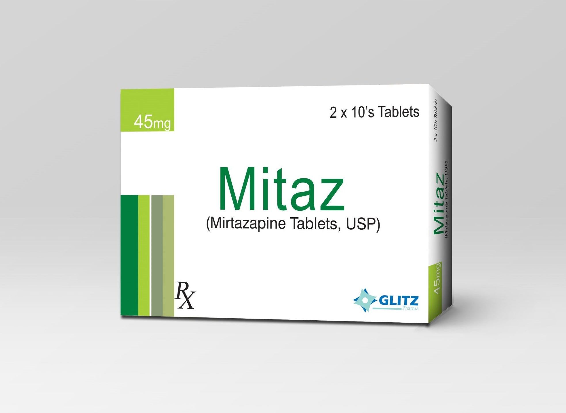 Mitaz Tab 45mg (Mirtazapine) Tablets | Prescription-Only | 2 x 10’s Pack