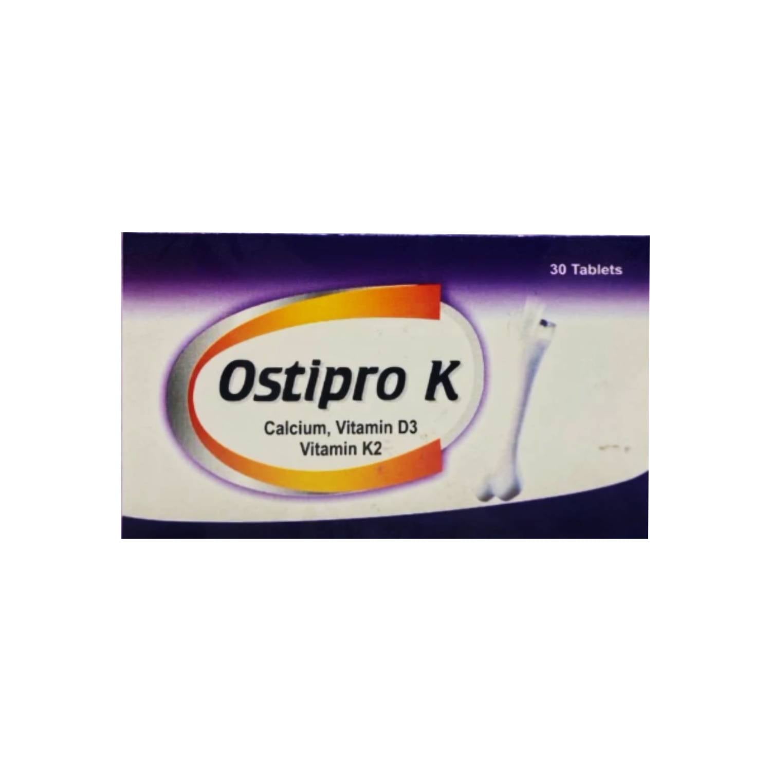 Ostipro K Tablets - Advanced Bone Density, Vitamin K2 & Calcium Formula