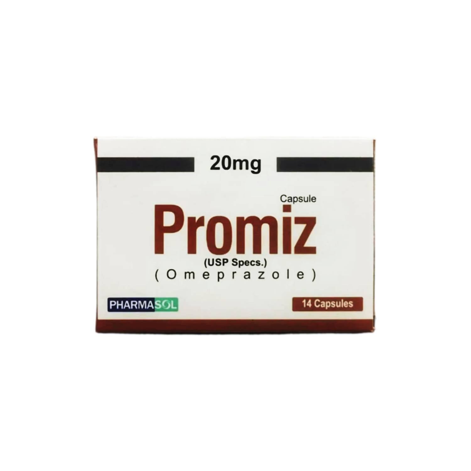 Promiz Capsules (20mg & 40mg) - Advanced Omeprazole Proton Pump Inhibitor Therapy