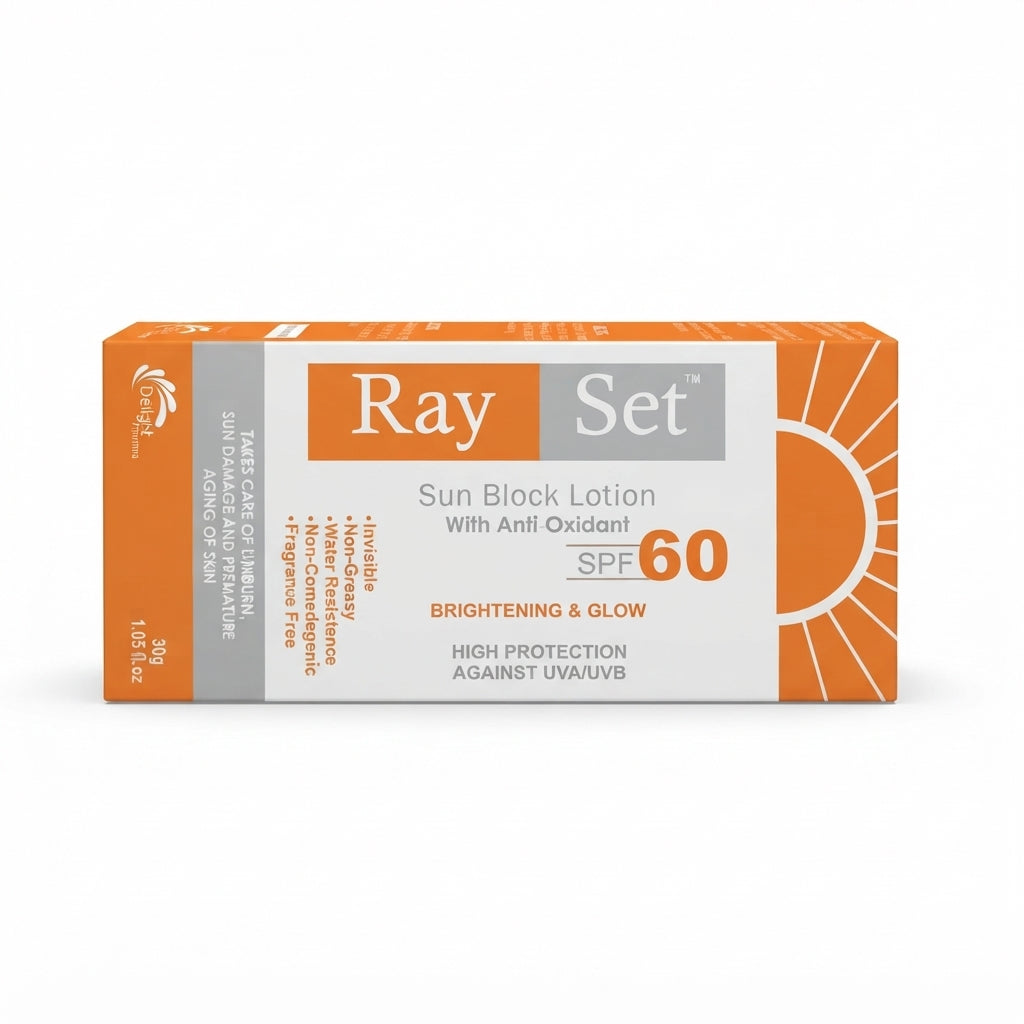 RAY SET SUN BLOCK SPF 60 – Benefits & Price in Pakistan