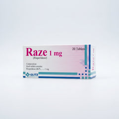 RAZE Tablet 1mg (Risperidone) – Antipsychotic Tablets for Schizophrenia & Bipolar Disorder | Glitz Pharma