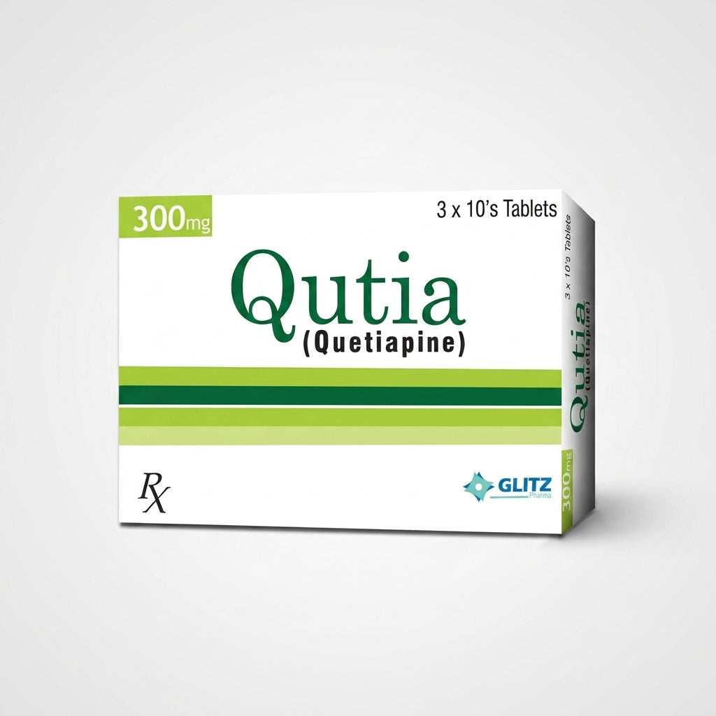 QUTIA TAB 300MG (Quetiapine) – Uses, Benefits, Dosage, Side Effects & Price in Pakistan | Glitz Pharma