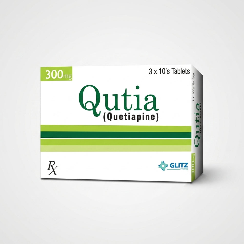 QUTIA TAB 300MG (Quetiapine) – Uses, Benefits, Dosage, Side Effects & Price in Pakistan | Glitz Pharma