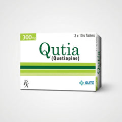 QUTIA TAB 300MG (Quetiapine) – Uses, Benefits, Dosage, Side Effects & Price in Pakistan | Glitz Pharma