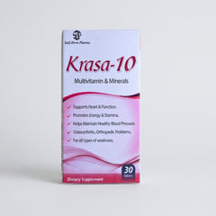 KRASA-10 - Coenzyme Q10 & Omega-3 Multivitamin Supplement | Saifi Derm Pharma