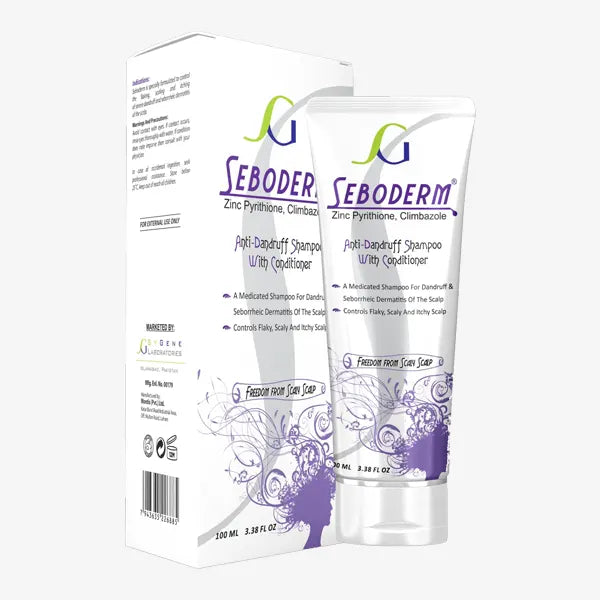 Seboderm Shampoo - Medicated Scalp Treatment for Seborrheic Dermatitis & Dandruff
