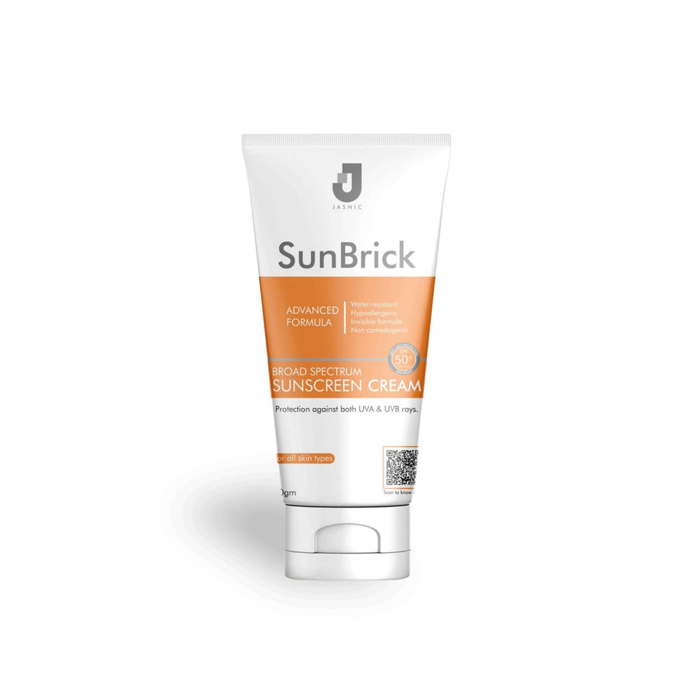 Sunbrick Sunscreen Cream - Broad Spectrum SPF 50+ UVA/UVB Protection