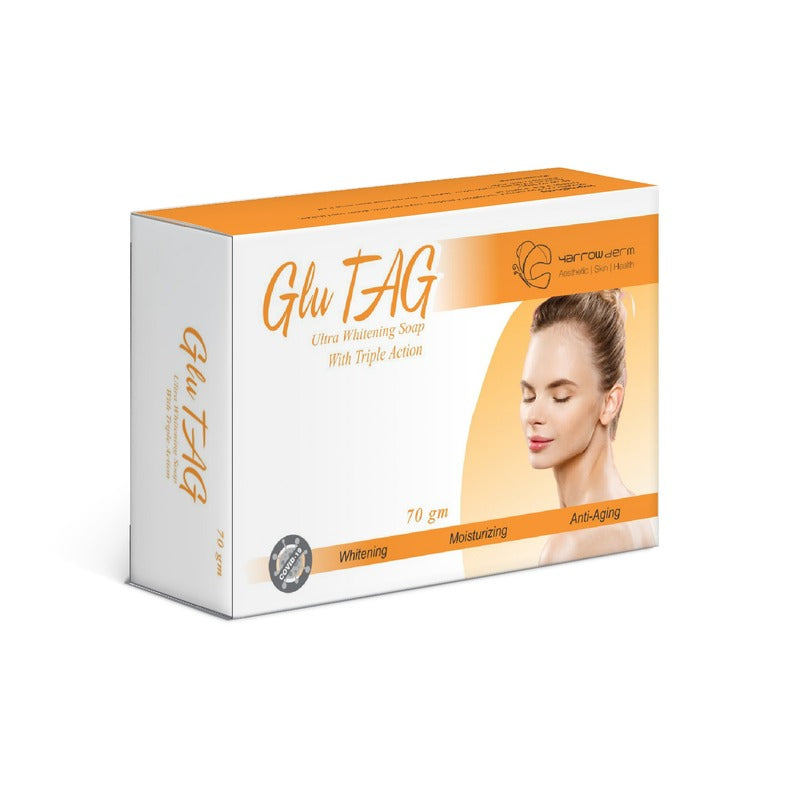 GluTag Ultra Whitening Soap - Imported Glutathione Antioxidant Bar | Saifi Derm Pharma
