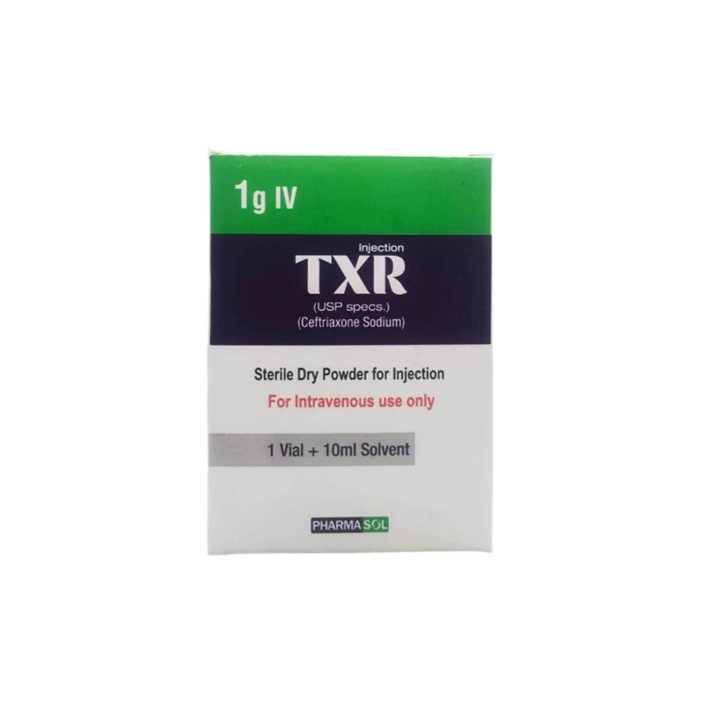TXR 1G IV INJ TXR 500MG IM INJ TXR 500MG IV INJ TXR INJ 2G IV
