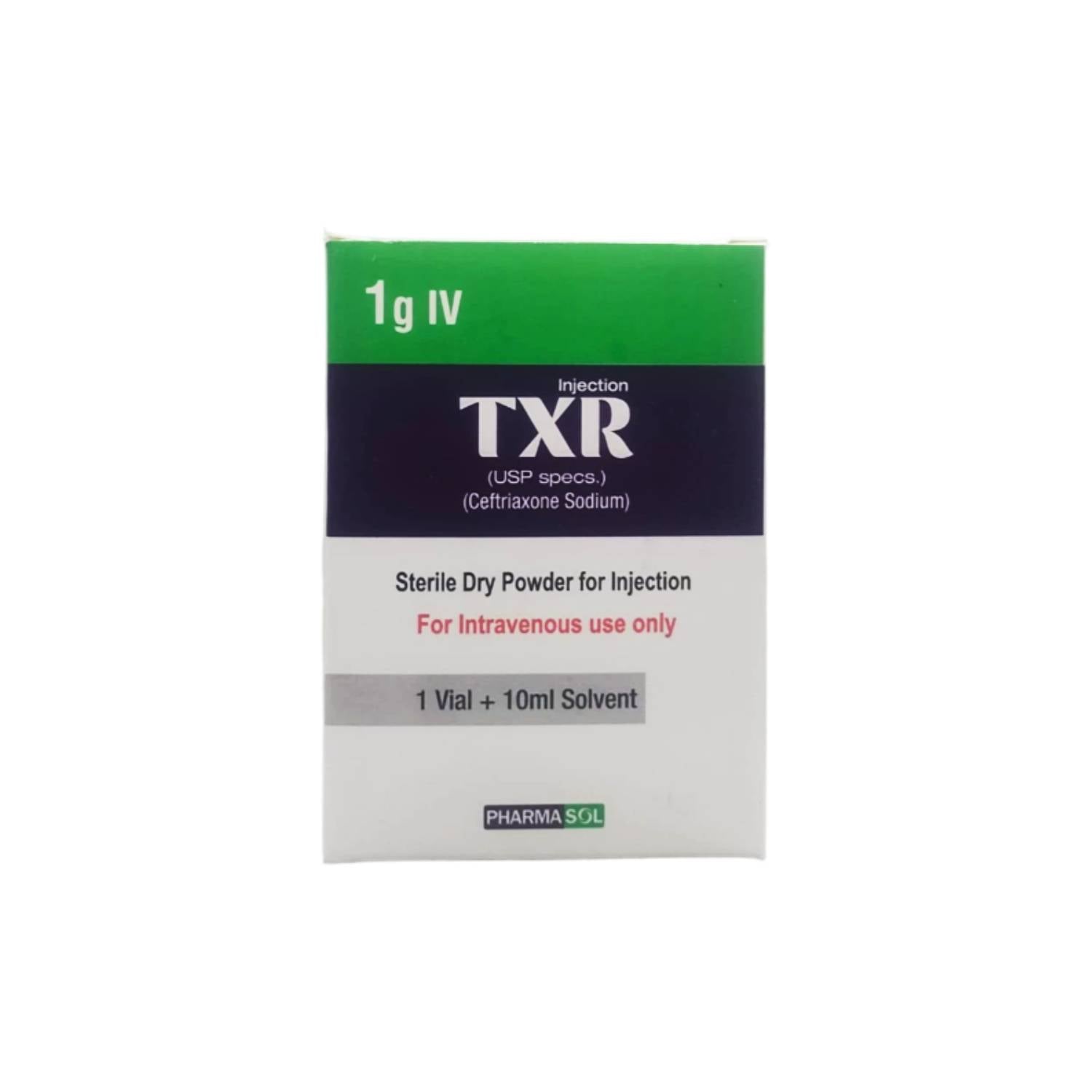 TXR 1G IV INJ TXR 500MG IM INJ TXR 500MG IV INJ TXR INJ 2G IV - 1G