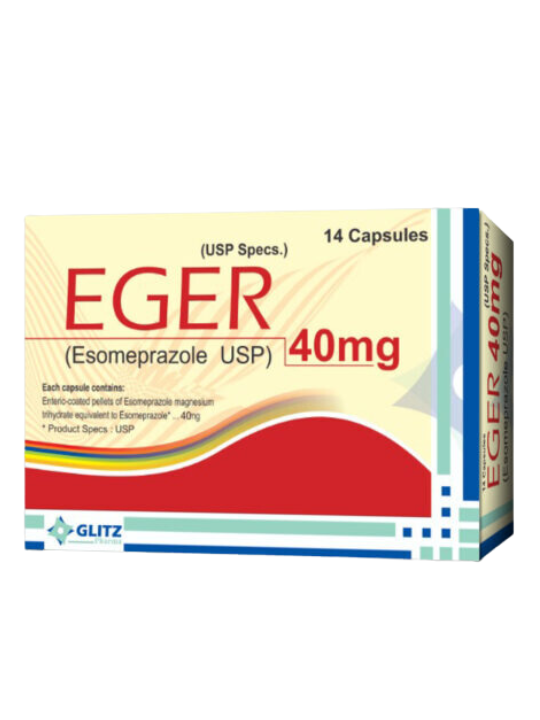 EGER 20MG & 40MG Capsules – Esomeprazole USP | Pharma Services Group - 40MG