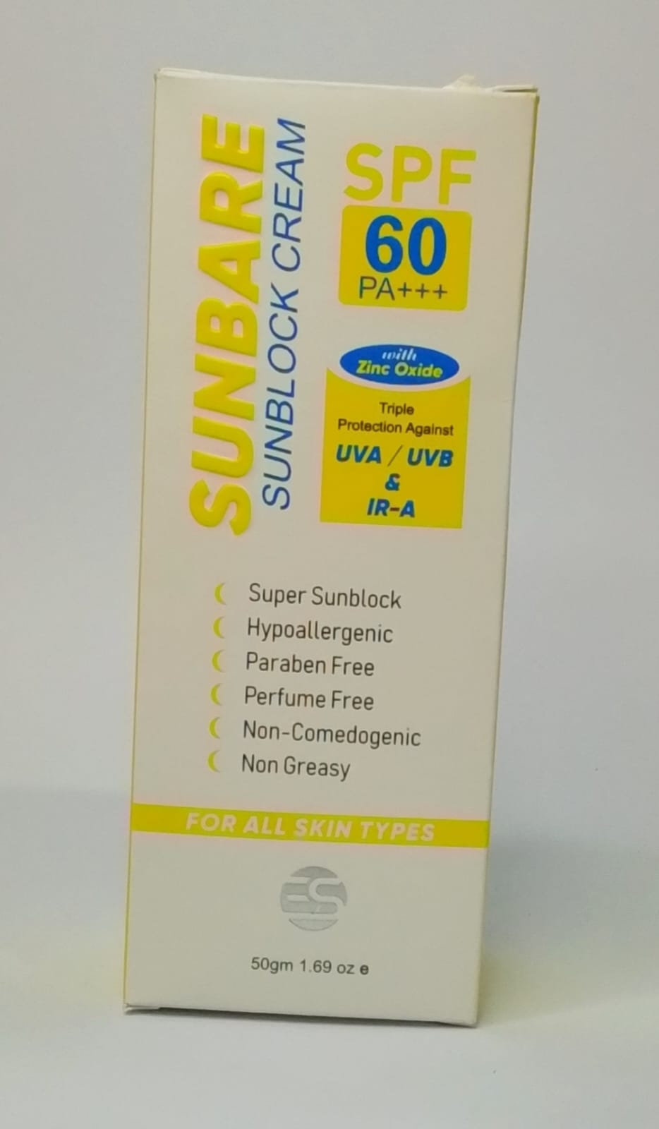 SUNBARE Sunblock Cream SPF 60 PA+++ – Uses & Benefits