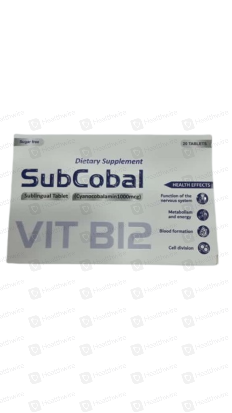 SUBCOBAL TABLET – Uses, Benefits & Price in Pakistan