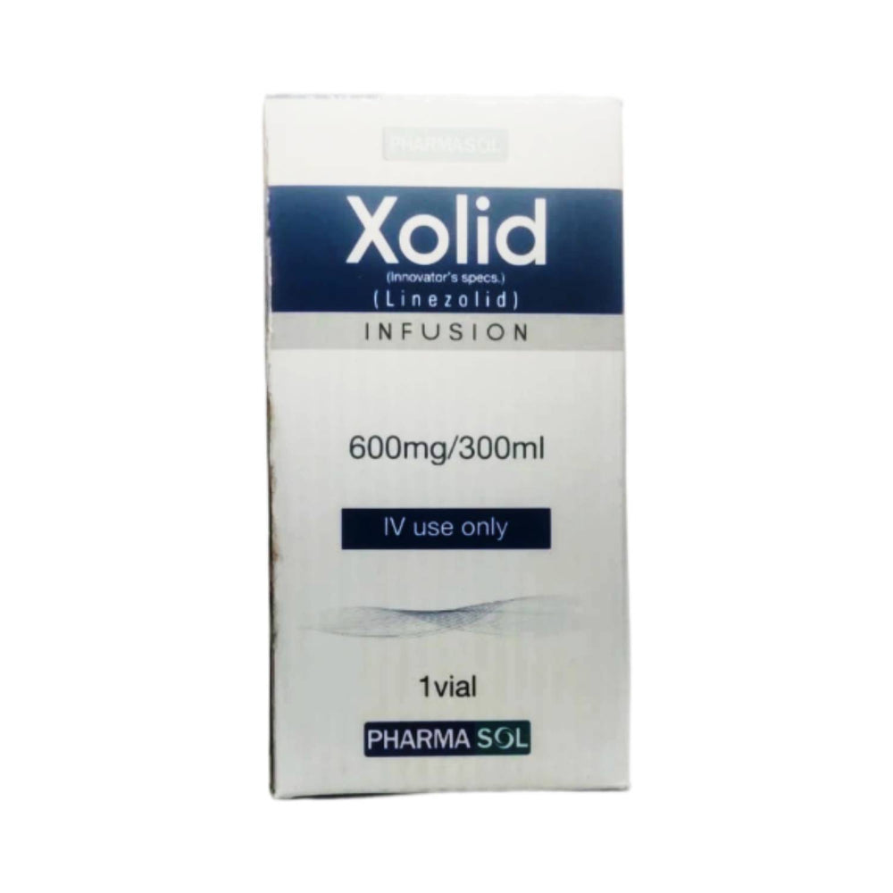 Xolid Infusion (200mg & 400mg & 600mg) - Intravenous Oxazolidinone Antibacterial Solution - 600MG