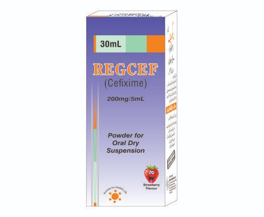 REGCEF 200mg/5ml Suspension – Cefixime Antibiotic, Bacterial Infection Treatment | Pharma Services Group