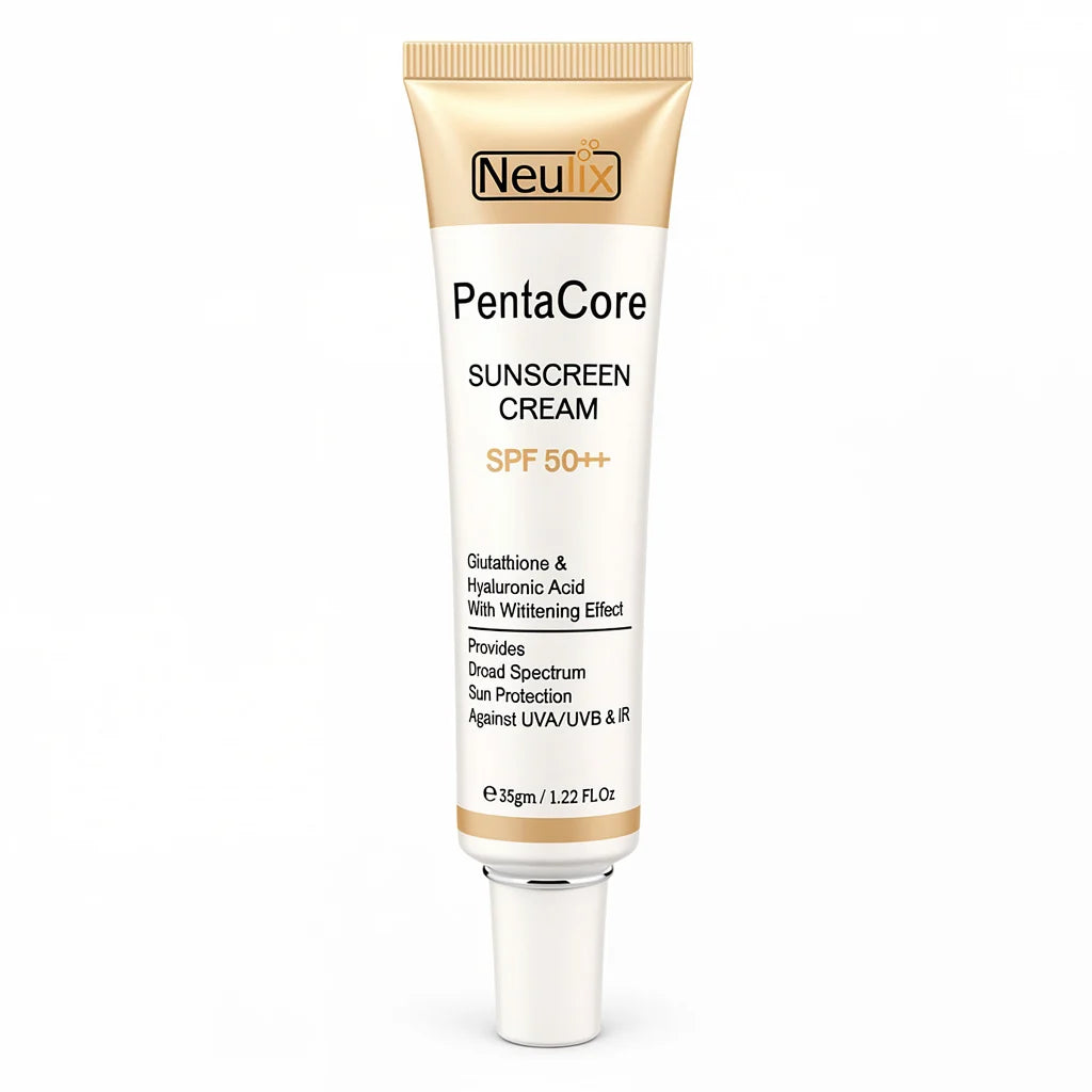 Pentacore Sunscreen Cream | Broad Spectrum UV Protection & Daily Facial Sun Care
