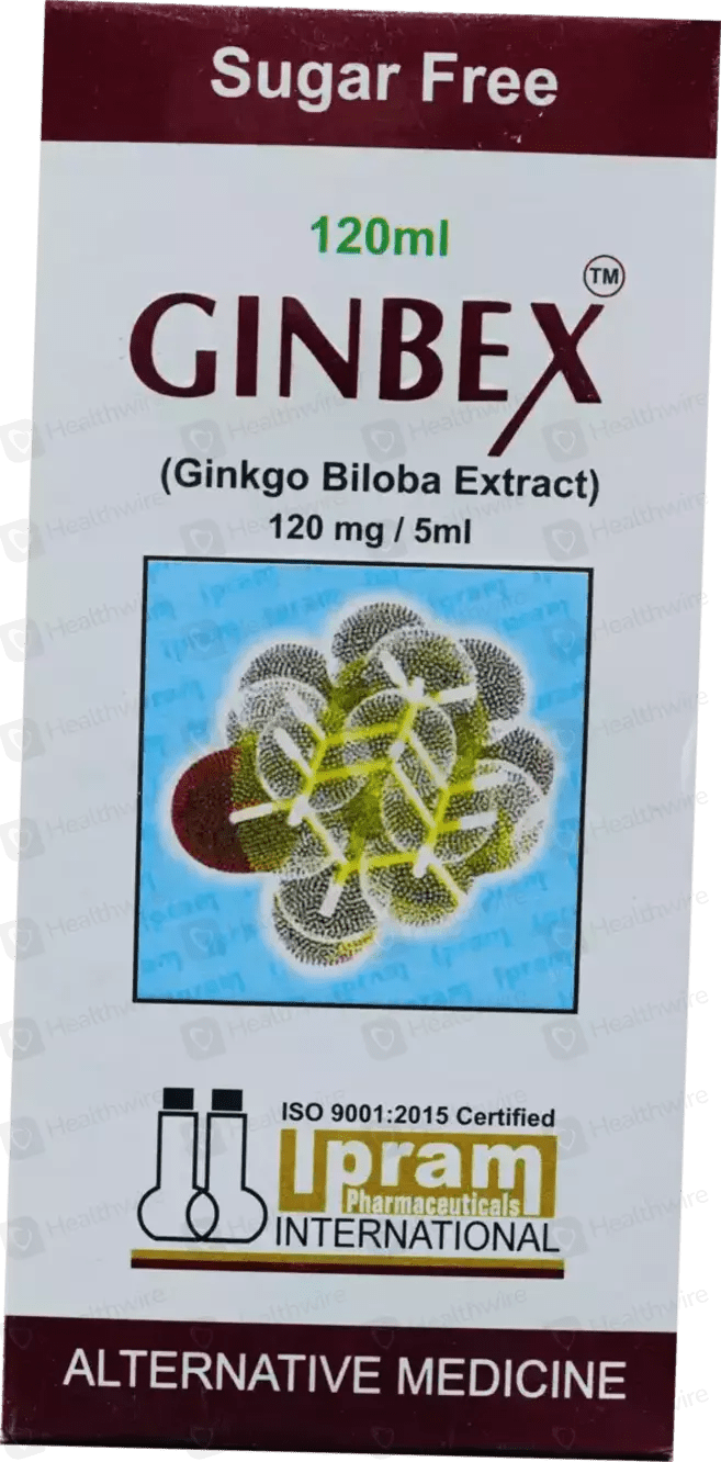 GINBEX SUGAR FREE SYP 120ML – Uses & Price in Pakistan - Pharma Services Distribution