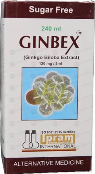 GINBEX SUGER FREE SYP 240ML – Uses & Price in Pakistan - Pharma Services Distribution