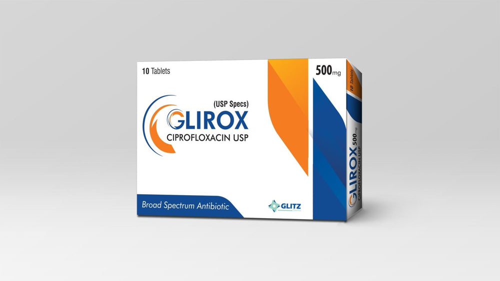 GLIROX 250MG & 500MG TABLETS – Ciprofloxacin USP Broad-Spectrum Antibiotic | Pharma Services Group - 500MG - Pharma Services Distribution