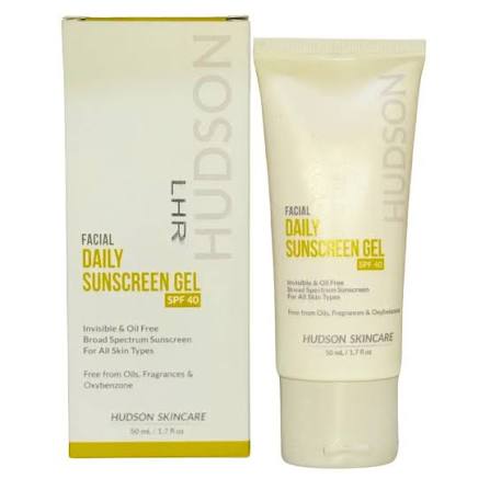 HUDSON Facial Daily Sunscreen Gel SPF 40 – Daily Sun Protection for Face | Pharma Services Group
