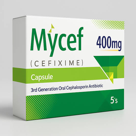 MYCEF CAPSULES 400MG 5S by ACCOR HEALTH CARE | Pharma Services Group