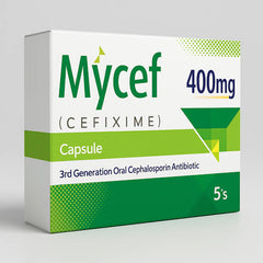 MYCEF CAPSULES 400MG 5S by ACCOR HEALTH CARE | Pharma Services Group