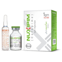 NUXIPIM 500mg & 1g Injection (Cefepime) | Pharma Services Group - 1G - Pharma Services Distribution