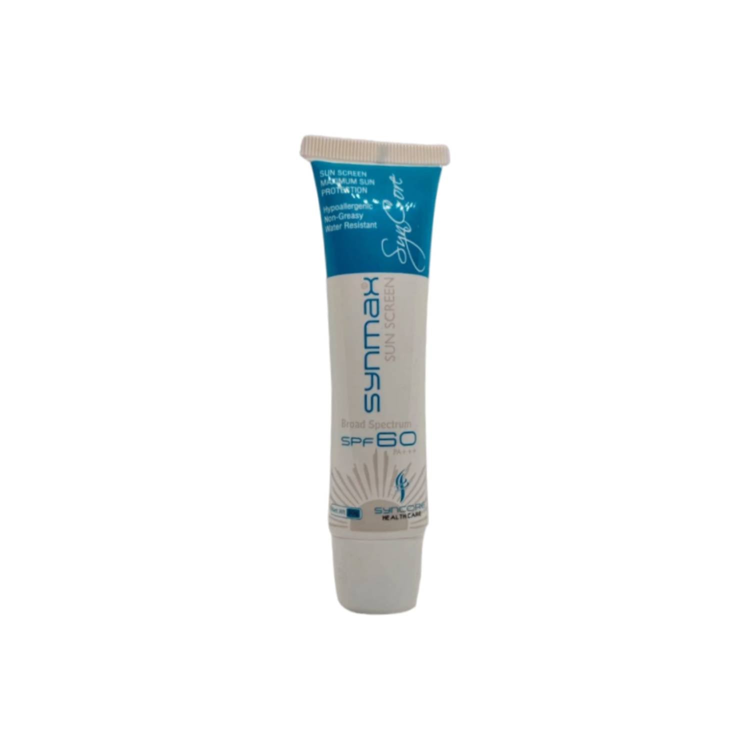 SYNMAX Sunscreen SPF-60 | Daily High SPF Sunscreen for UVA & UVB Protection | Pharma Services Group