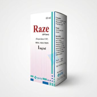 RAZE Oral Solution 60ml (Risperidone USP 1mg/ml) – Antipsychotic Oral Solution | Glitz Pharma