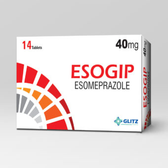 ESOGIP Tab 40mg (Esomeprazole 40mg) – 14 Tablets | Glitz Pharma